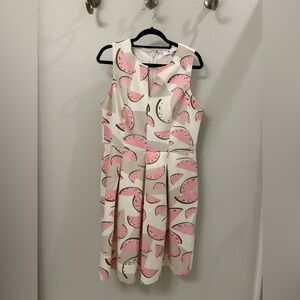 Cory Pink Watermelon Print Sleeveless Dress